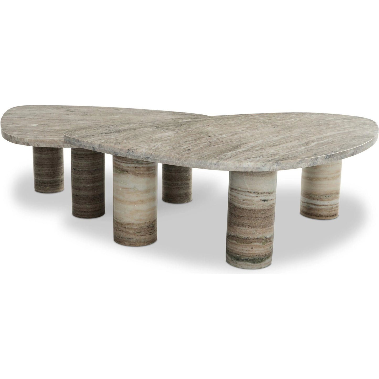 004 SI-2628498 | Additional Silo | Zion Nesting Coffee Tables by Four Hands. Made from solid marble in a unique style.