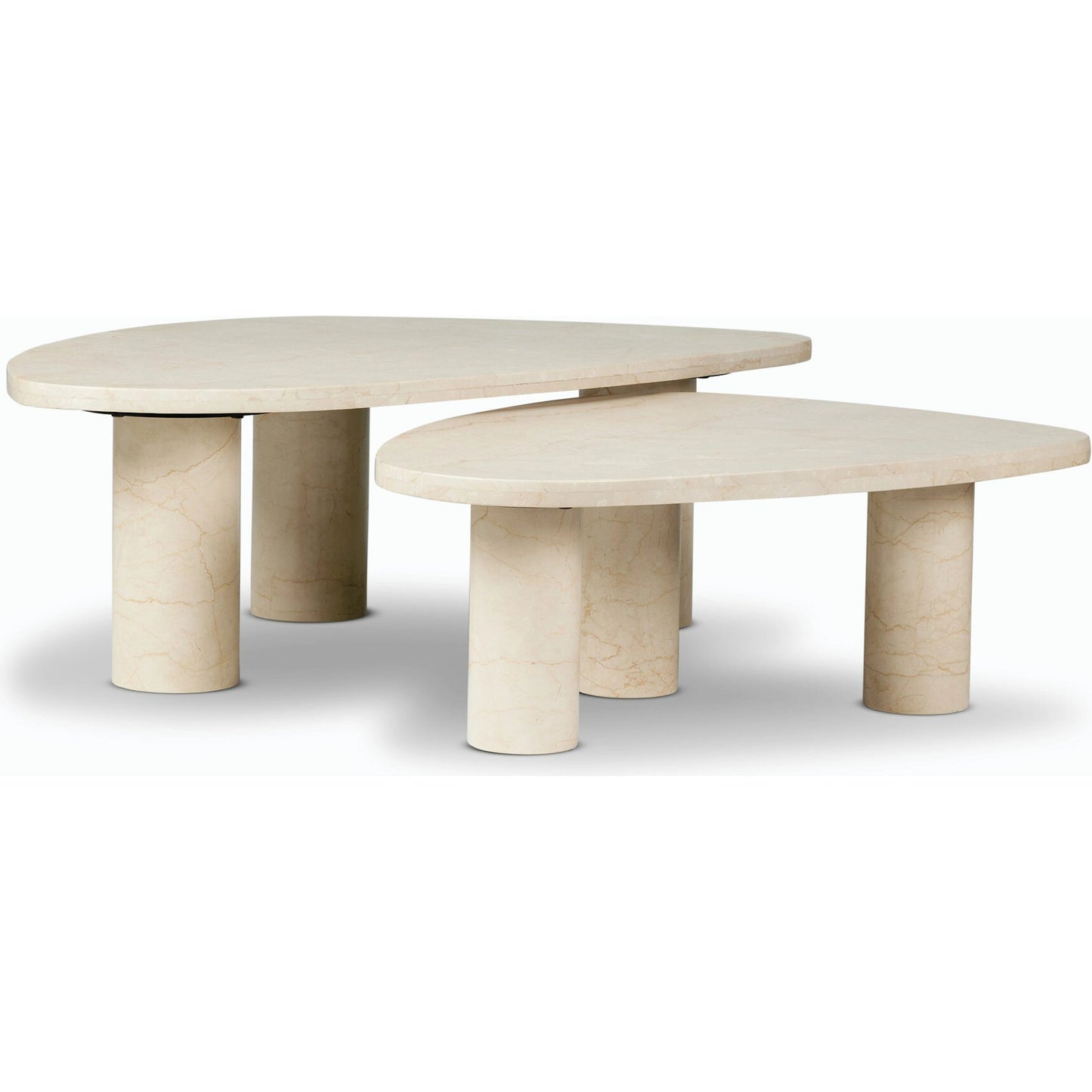 014 SI-2158610 | Additional Silo | Zion Coffee Table Set by Four Hands. Made from solid marble, engineered hardwood in a modern style.