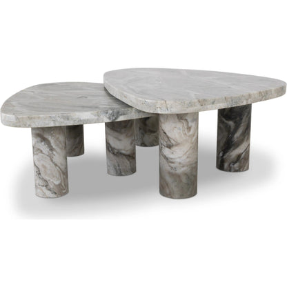 Zion Nesting Coffee Table Set by Four Hands. Made from unique in a unique style.