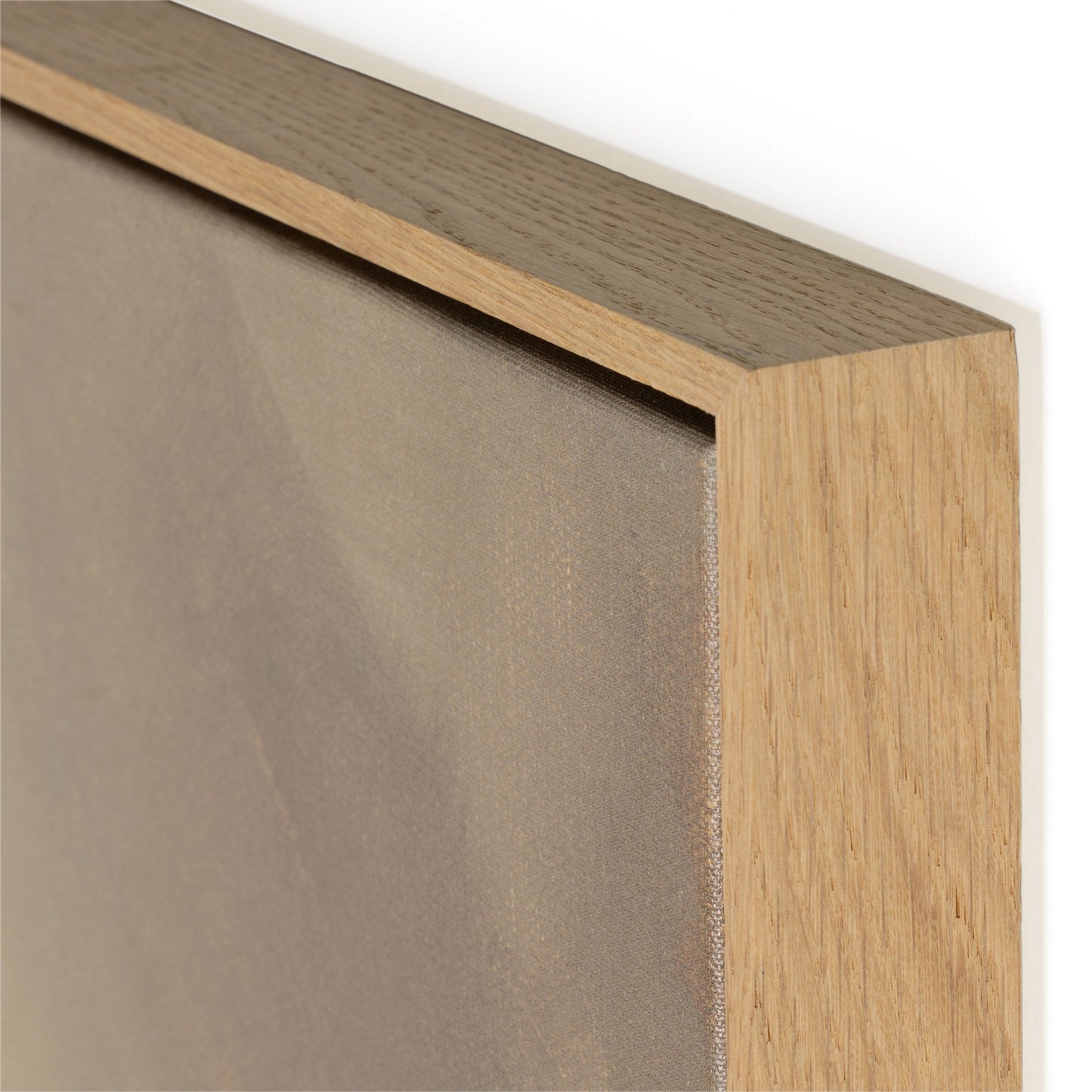 006 SI-1980380 | Closeup | Fog I by Lauren Fuhr by Four Hands. Made from vertical grain floater white oak, canvas in a modern style.