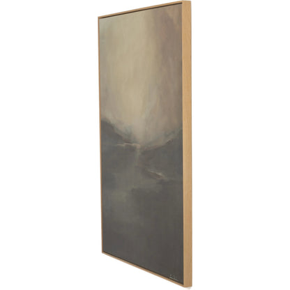 Fog I by Lauren Fuhr by Four Hands. Made from vertical grain floater white oak, canvas in a modern style.