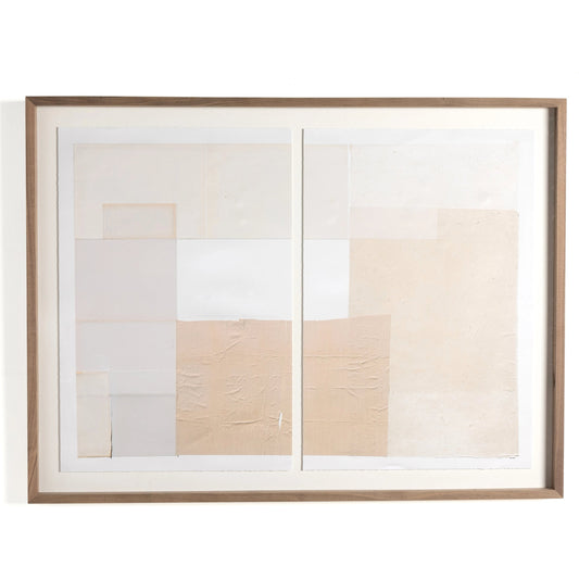 Requited Diptych by Amy Berlin by Four Hands in rustic 2.5 walnut, vibrance matte paper. Made from rustic walnut, matte paper in a modern style.