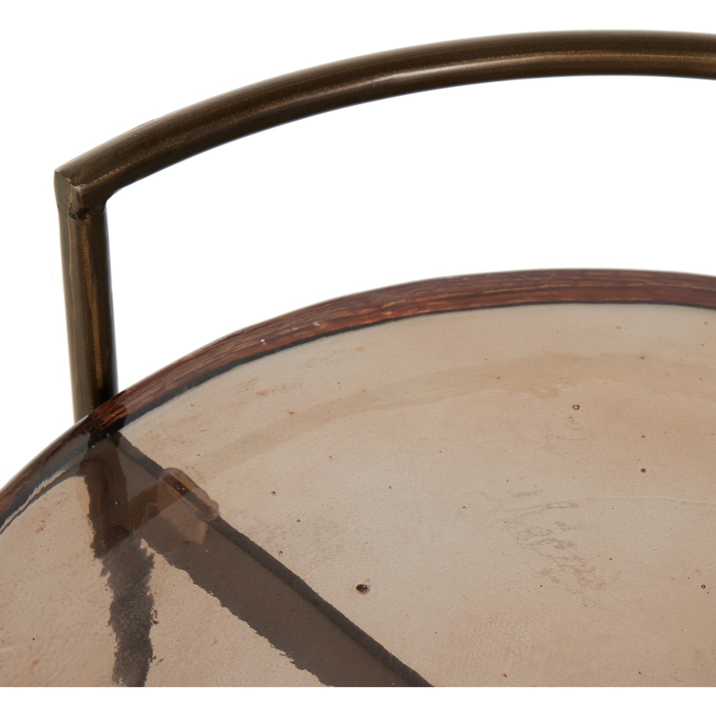 007 SI-2074487 | Additional Silo | Mira Bar Cart by Four Hands in dark brass, smoked brown. Made from iron, cast glass in a modern style.