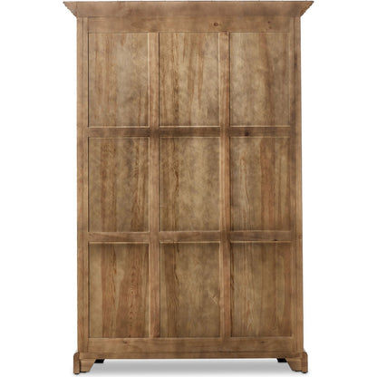 The "Please No More Doors" Cabinet by Four Hands in natural pine. Made from solid pine, thick pine veneer in a modern style.