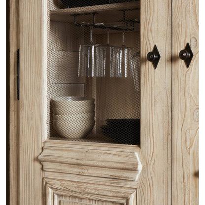 The "Please No More Doors" Cabinet by Four Hands in natural pine. Made from solid pine, thick pine veneer in a modern style.