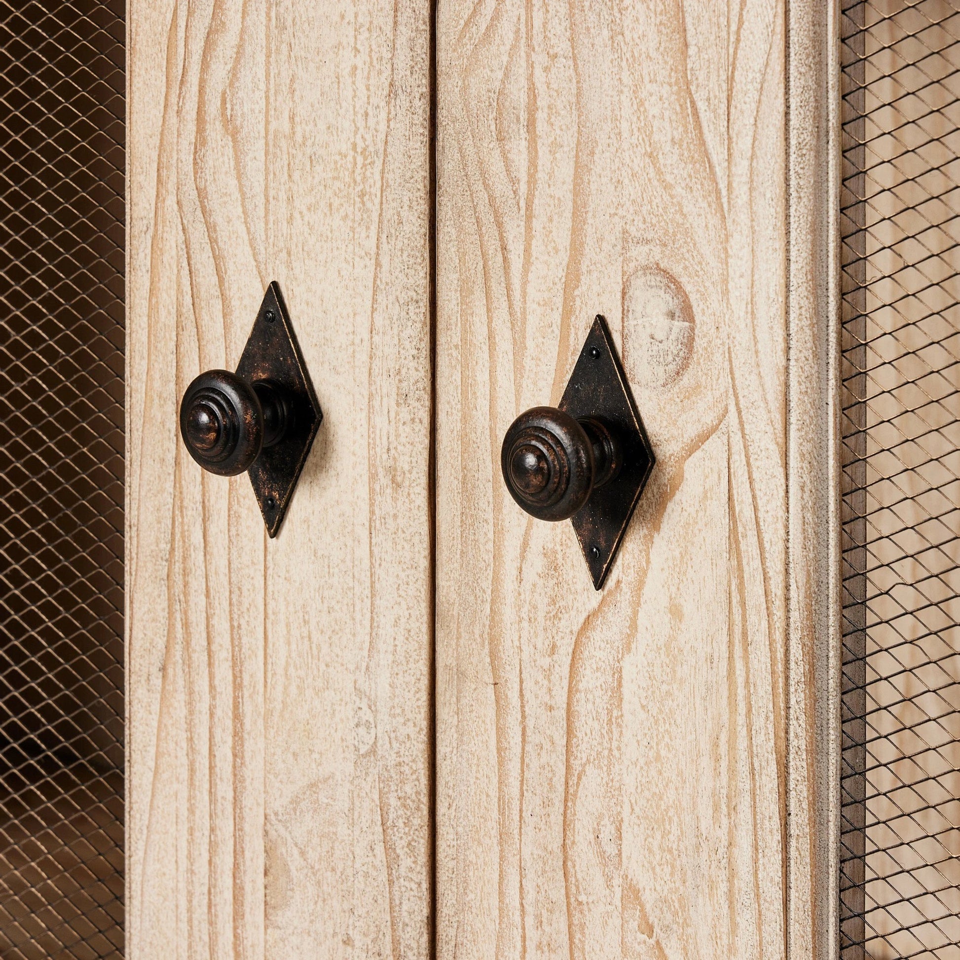The "Please No More Doors" Cabinet by Four Hands in natural pine. Made from solid pine, thick pine veneer in a modern style.