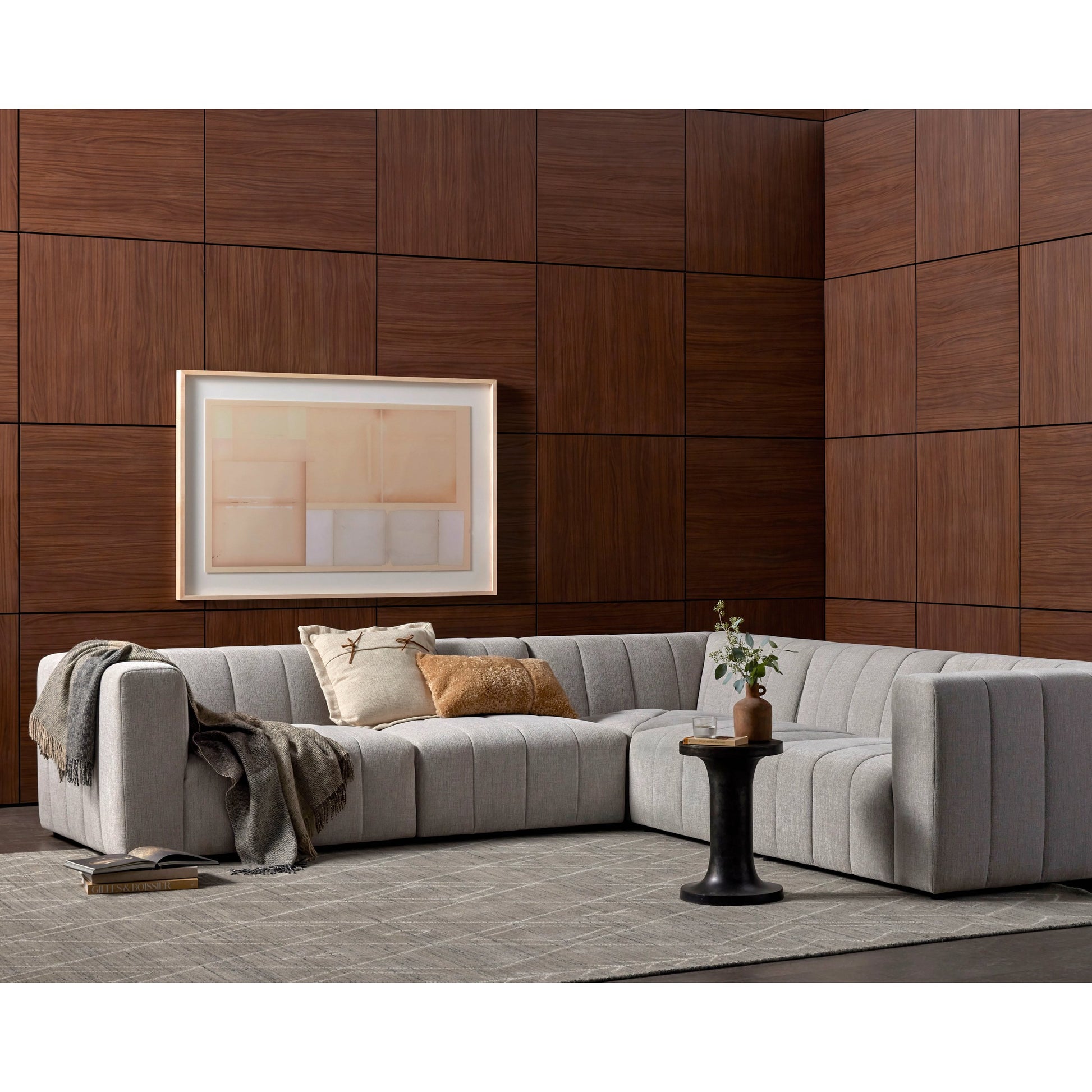 Langham Channeled 5-Piece Sectional by Four Hands. Made from unique in a modern style.