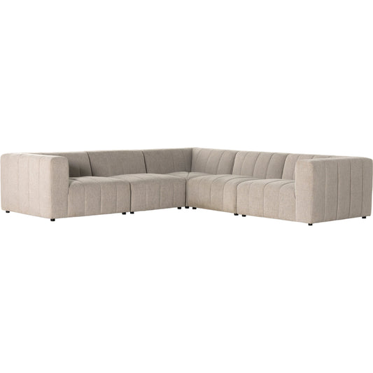 Langham Channeled 5-Piece Sectional by Four Hands. Made from unique in a modern style.
