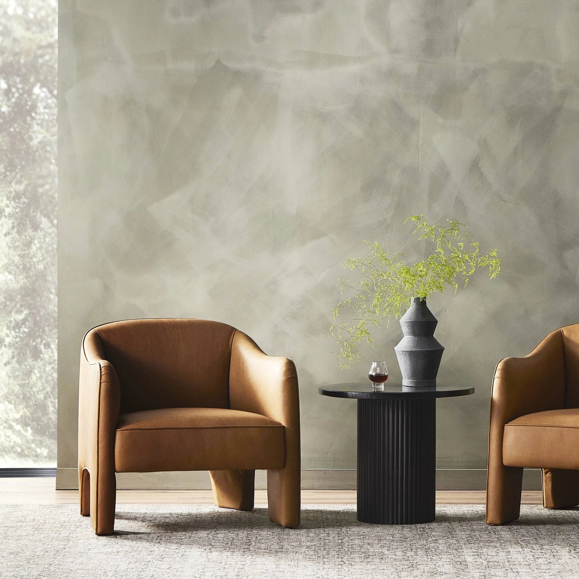 Sully Chair by Four Hands in surrey moss. Made from 76.8% cotton, 23.2% polyester, poplar plywood, 100% polyester in a modern style.