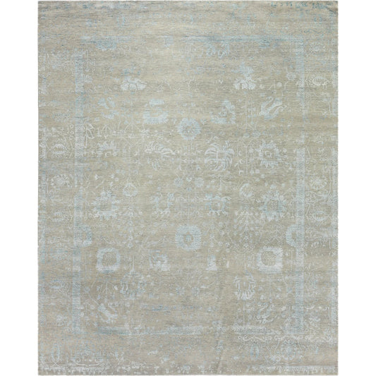 Lexington 2384 Rug by Exquisite Rugs in silver, aqua. Made from wool, bamboo silk in a unique style.