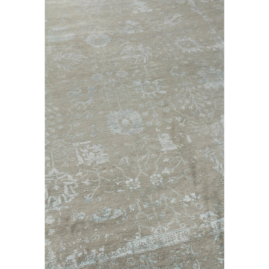 Lexington 2384 Rug by Exquisite Rugs in silver, aqua. Made from wool, bamboo silk in a unique style.