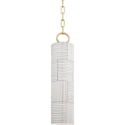 Brookville Pendant by Hudson Valley. Made from ceramic in a modern style.