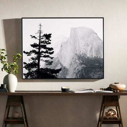 Half Dome from Glacer Point by Getty Images by Four Hands. Made from gloss white chromaluxe in a modern style.