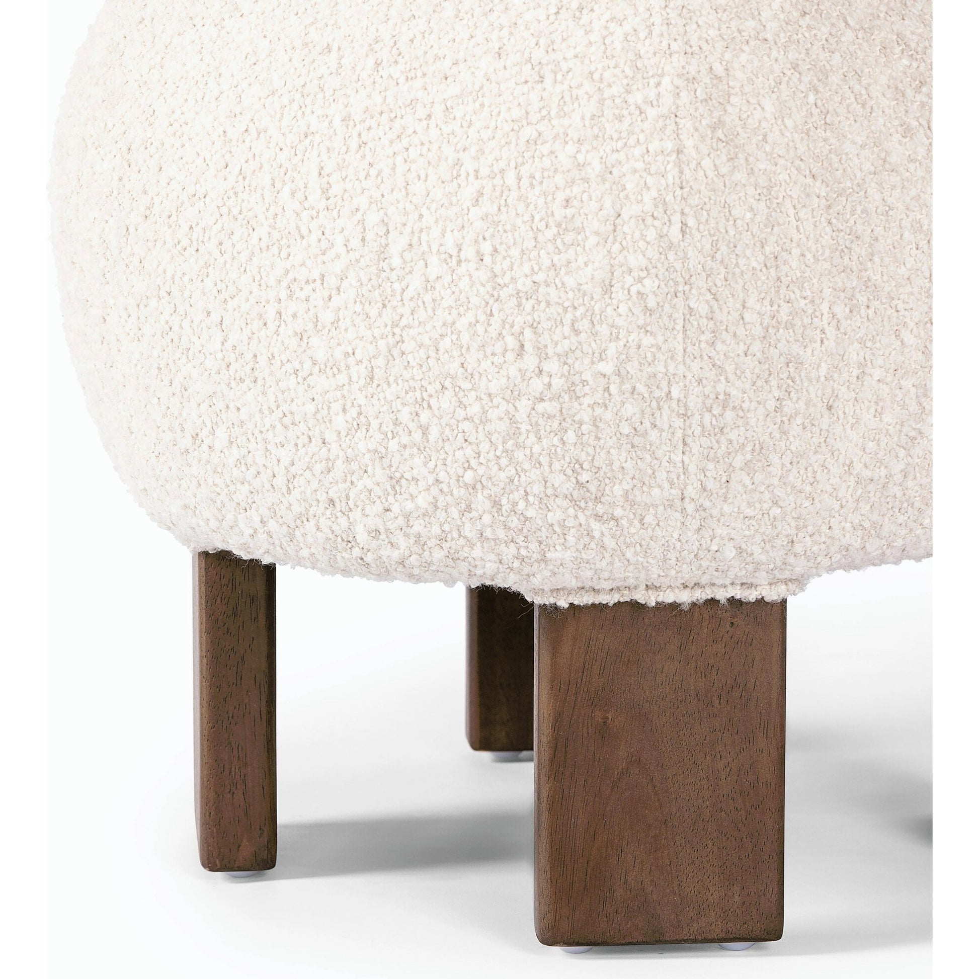 Alma Ottoman by Four Hands in somerton ash and vintage parawood. Made from 95% polyester, 5% acrylic, solid parawood, 100% polyester in a transitional style.