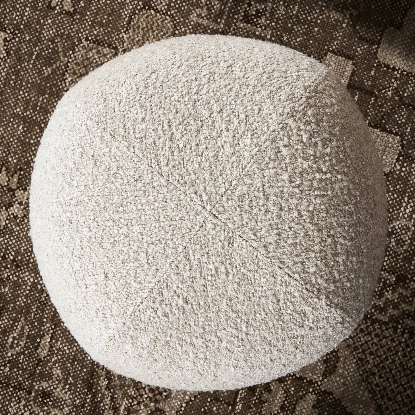 012 SI-2090693 | Additional Silo | Alma Ottoman by Four Hands in somerton ash and vintage parawood. Made from 95% polyester, 5% acrylic, solid parawood, 100% polyester in a transitional style.