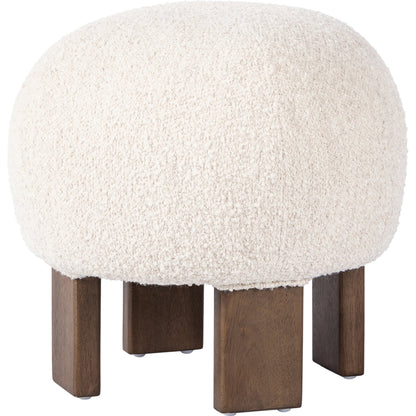 Alma Ottoman by Four Hands in vintage parawood. Made from unique in a transitional style.