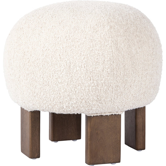 Alma Ottoman by Four Hands in vintage parawood. Made from unique in a transitional style.