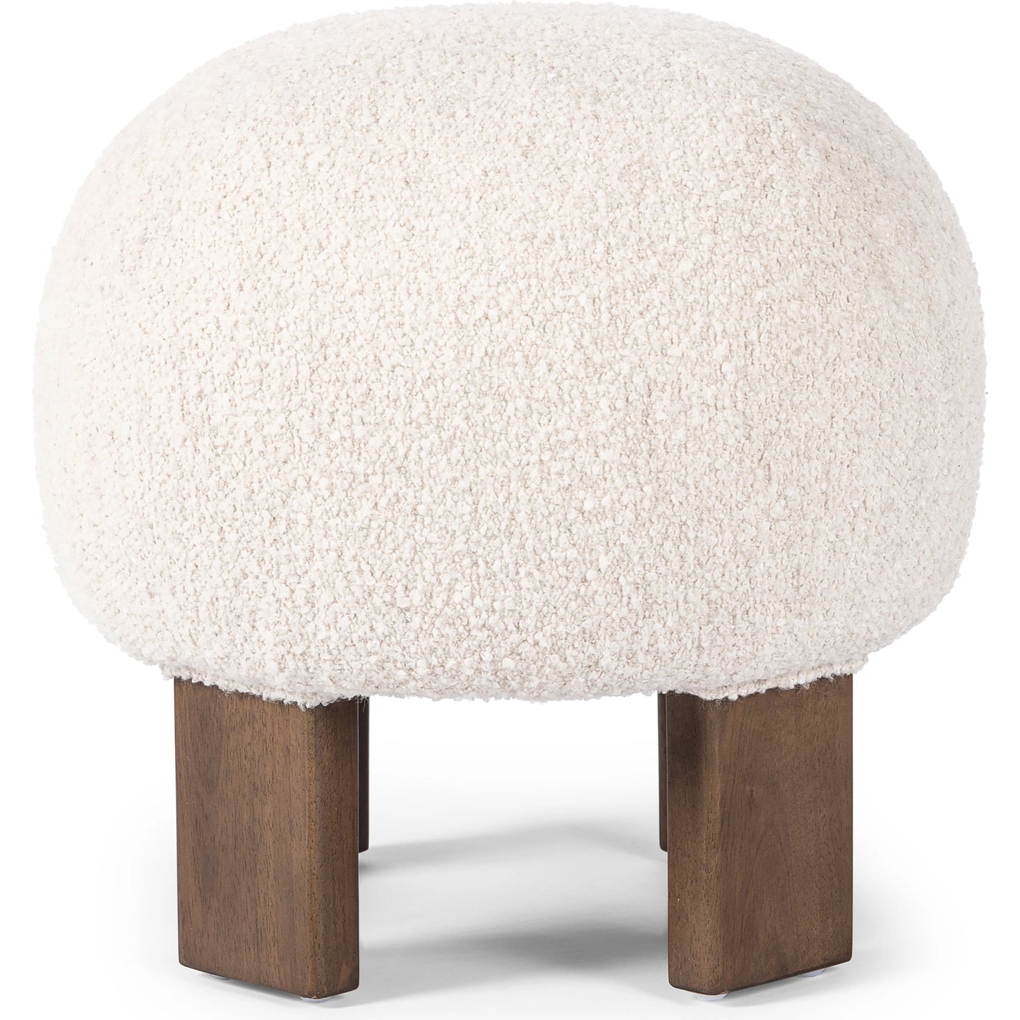 009 SI-2090693 | Additional Silo | Alma Ottoman by Four Hands in somerton ash and vintage parawood. Made from 95% polyester, 5% acrylic, solid parawood, 100% polyester in a transitional style.
