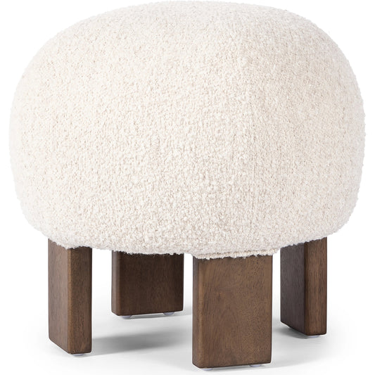 Alma Ottoman by Four Hands in vintage parawood. Made from unique in a transitional style.