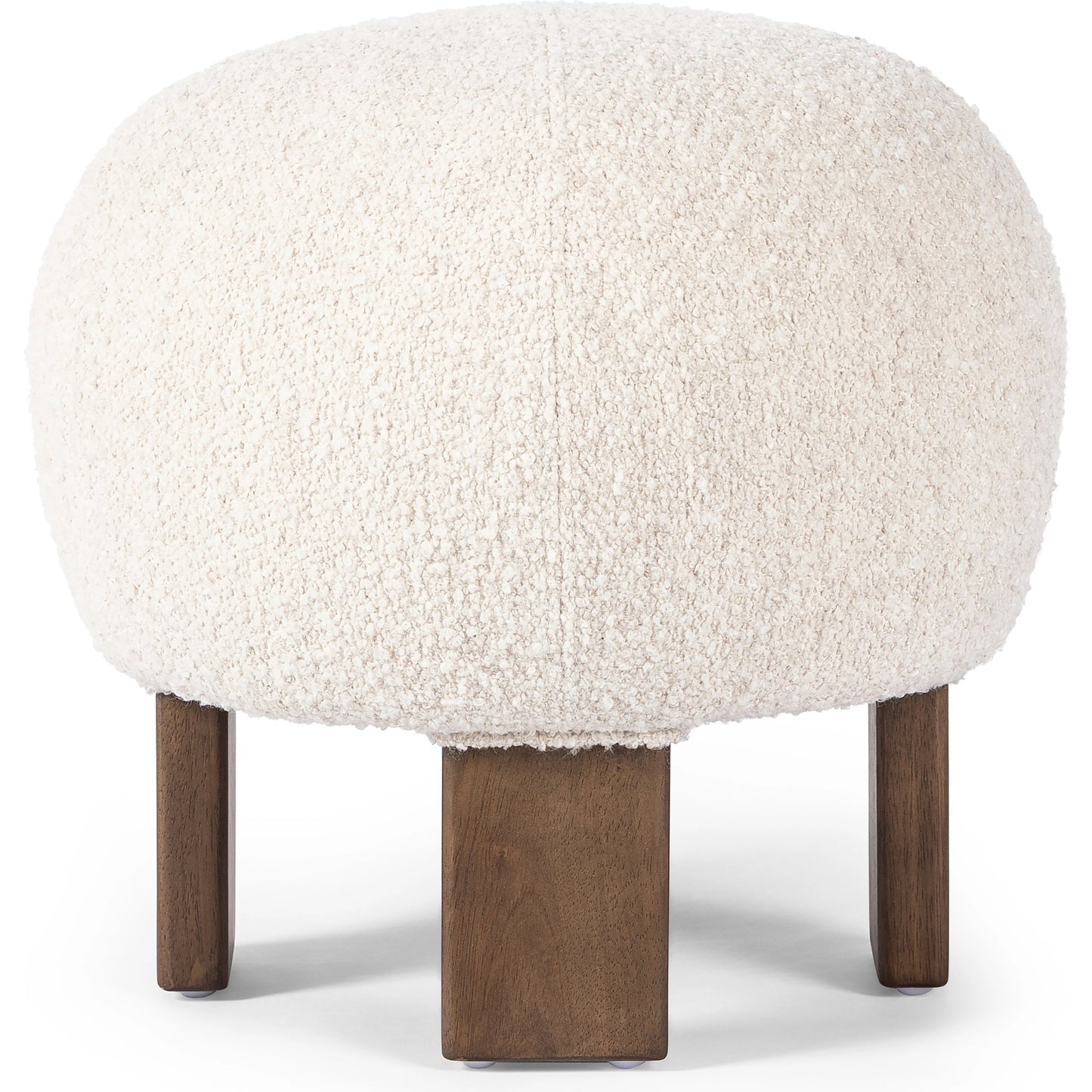 010 SI-2090693 | Additional Silo | Alma Ottoman by Four Hands in somerton ash and vintage parawood. Made from 95% polyester, 5% acrylic, solid parawood, 100% polyester in a transitional style.