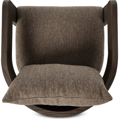 Jackson Outdoor Dining Chair by Four Hands. Made from 100% olefin, solid fsc®-certified teak, 90% polyester fiber, 10% polyester fiber batting in a modern style.