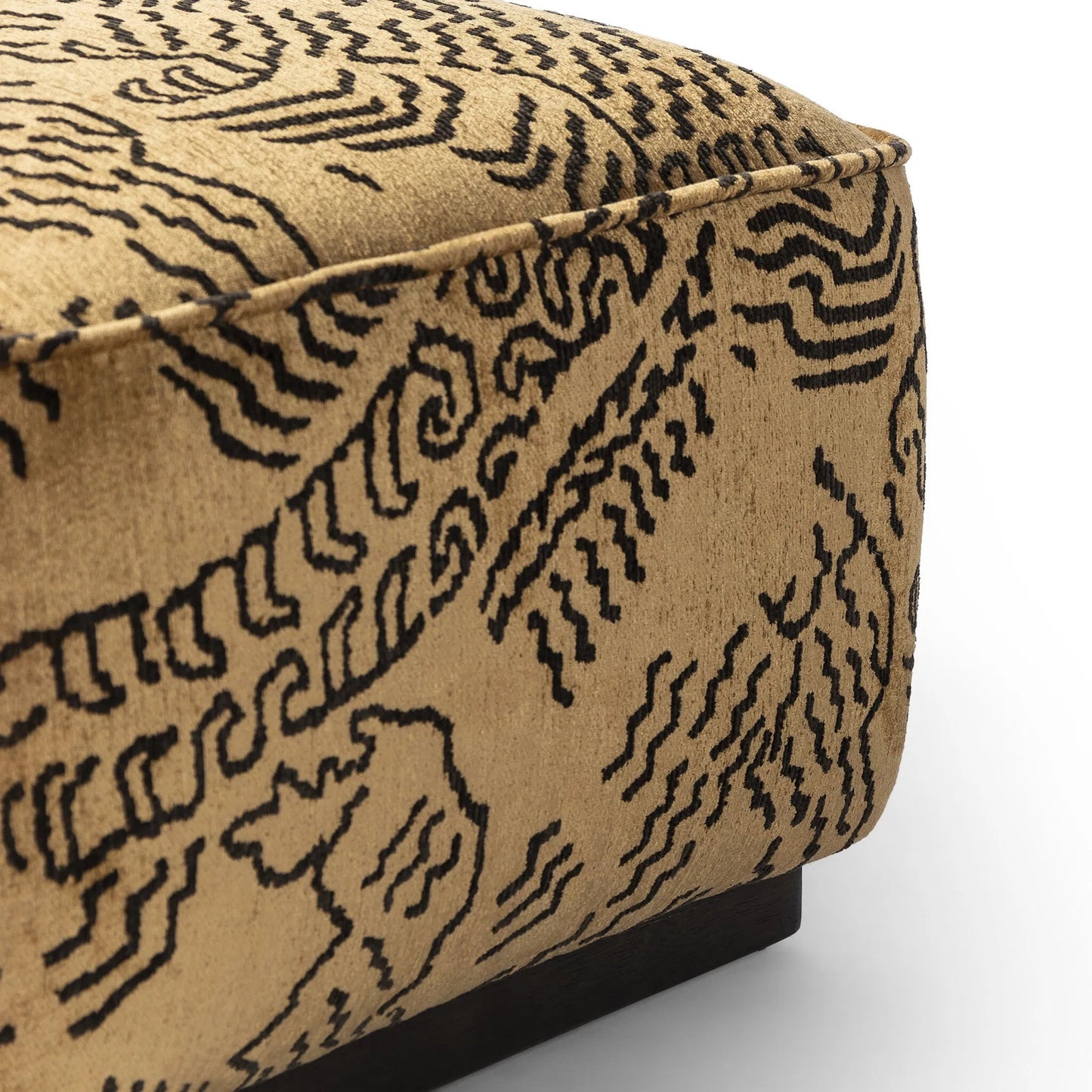 033 SI-2257096 | Closeup | Sinclair Square Ottoman-21" by Four Hands. Made from unique in a modern style.