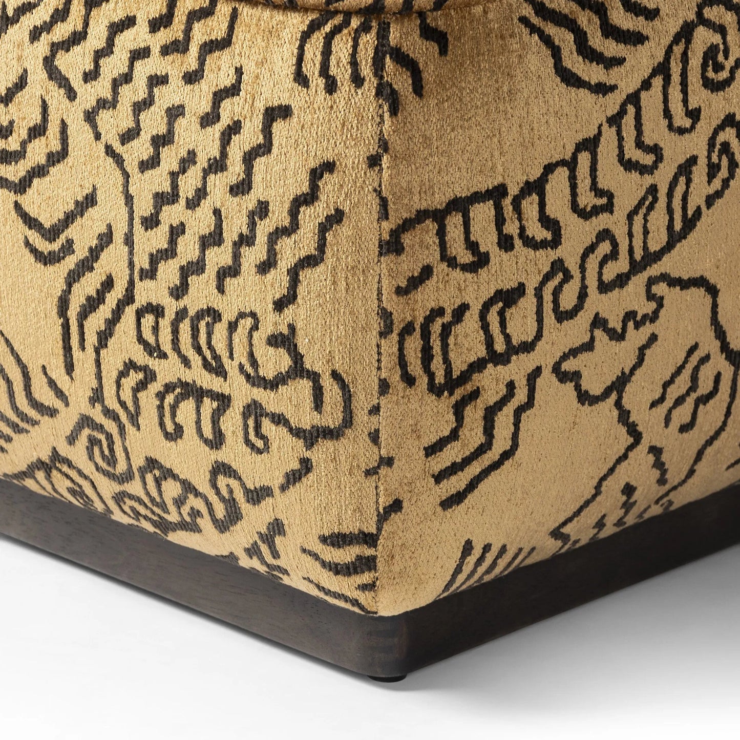 037 SI-2257096 | Closeup | Sinclair Square Ottoman-21" by Four Hands. Made from unique in a modern style.