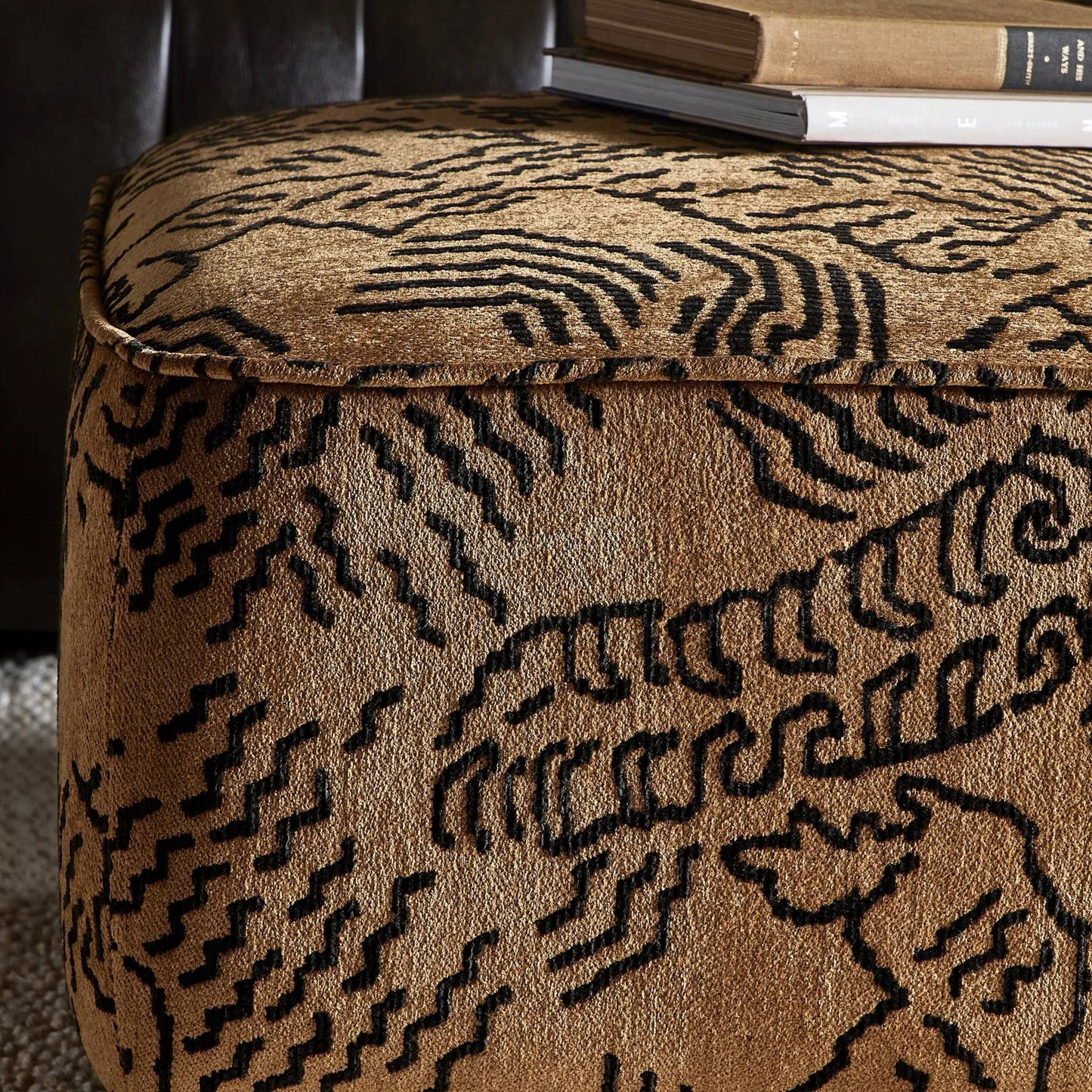 038 SI-2257096 | Closeup | Sinclair Square Ottoman-21" by Four Hands. Made from unique in a modern style.