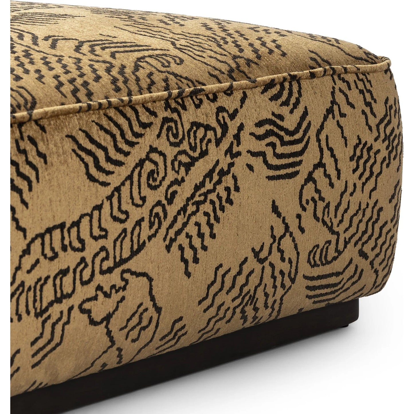 026 SI-2257100 | Closeup | Sinclair Square Ottoman-36" by Four Hands. Made from unique in a traditional style.