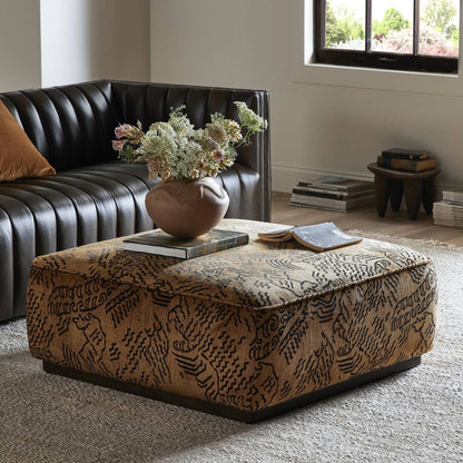 Sinclair Square Ottoman-36" by Four Hands. Made from unique in a traditional style.