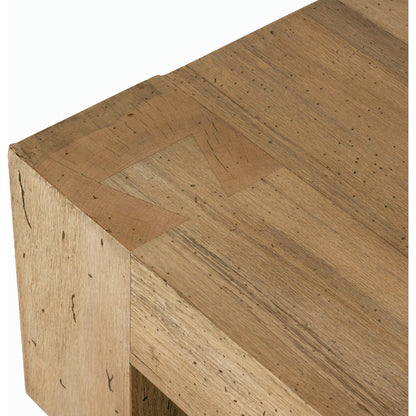 Abaso Rectangular Coffee Table by Four Hands. Made from thick oak veneer, engineered hardwood in a modern style.