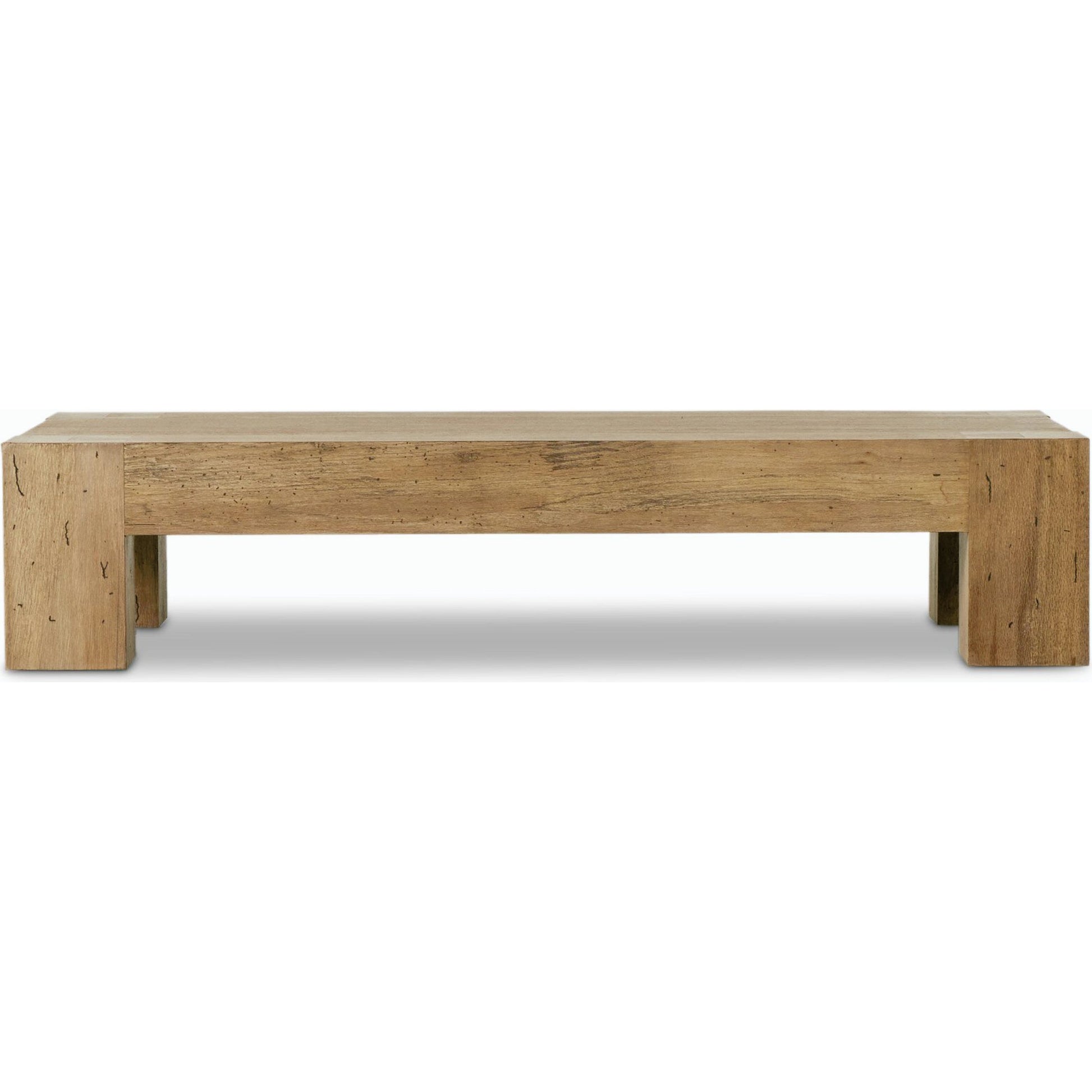 Abaso Rectangular Coffee Table by Four Hands. Made from thick oak veneer, engineered hardwood in a modern style.