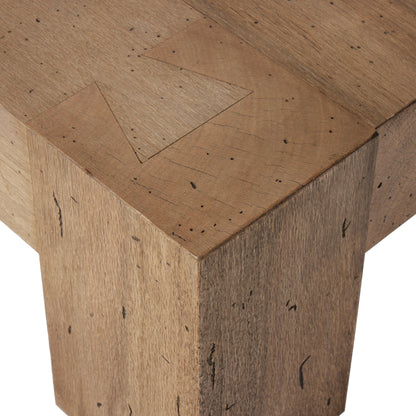 Abaso Rectangular Coffee Table by Four Hands. Made from thick oak veneer, engineered hardwood in a modern style.
