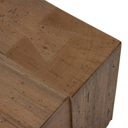 Abaso Rectangular Coffee Table by Four Hands. Made from thick oak veneer, engineered hardwood in a modern style.