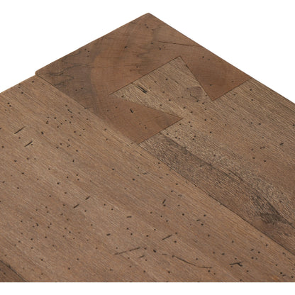 Abaso Rectangular Coffee Table by Four Hands. Made from thick oak veneer, engineered hardwood in a modern style.