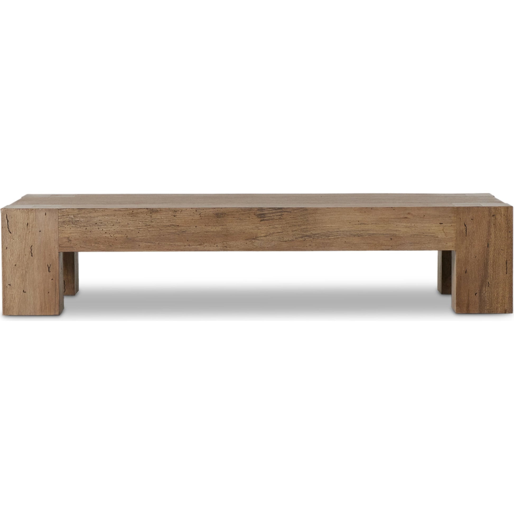 Abaso Rectangular Coffee Table by Four Hands. Made from thick oak veneer, engineered hardwood in a modern style.