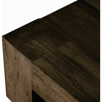 Abaso Rectangular Coffee Table by Four Hands. Made from thick oak veneer, engineered hardwood in a modern style.