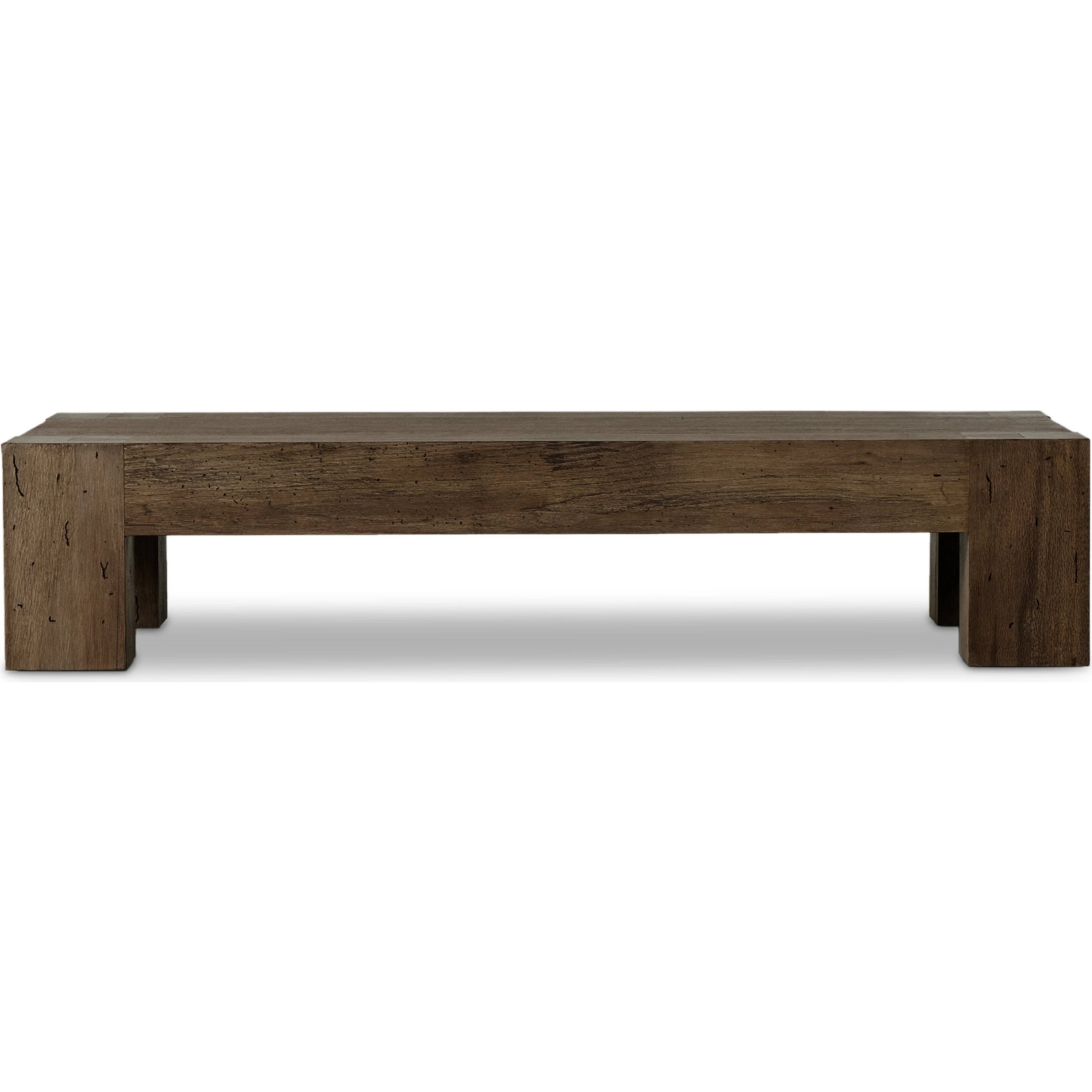 Abaso Rectangular Coffee Table by Four Hands. Made from thick oak veneer, engineered hardwood in a modern style.