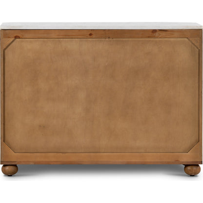 Tiago Marble Chest by Four Hands. Made from solid oak, oak veneer, solid marble in a modern style.