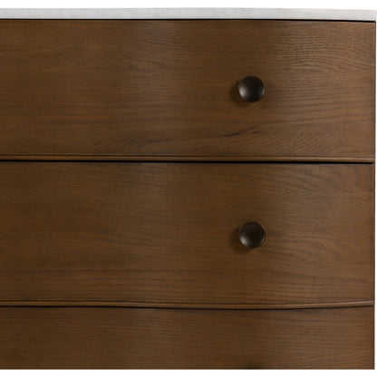 Tiago Marble Chest by Four Hands. Made from solid oak, oak veneer, solid marble in a modern style.