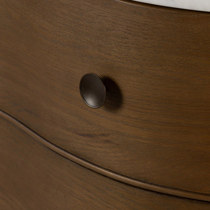 Tiago Marble Chest by Four Hands. Made from solid oak, oak veneer, solid marble in a modern style.