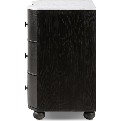 Tiago Marble Chest by Four Hands. Made from solid oak, oak veneer, solid marble in a modern style.