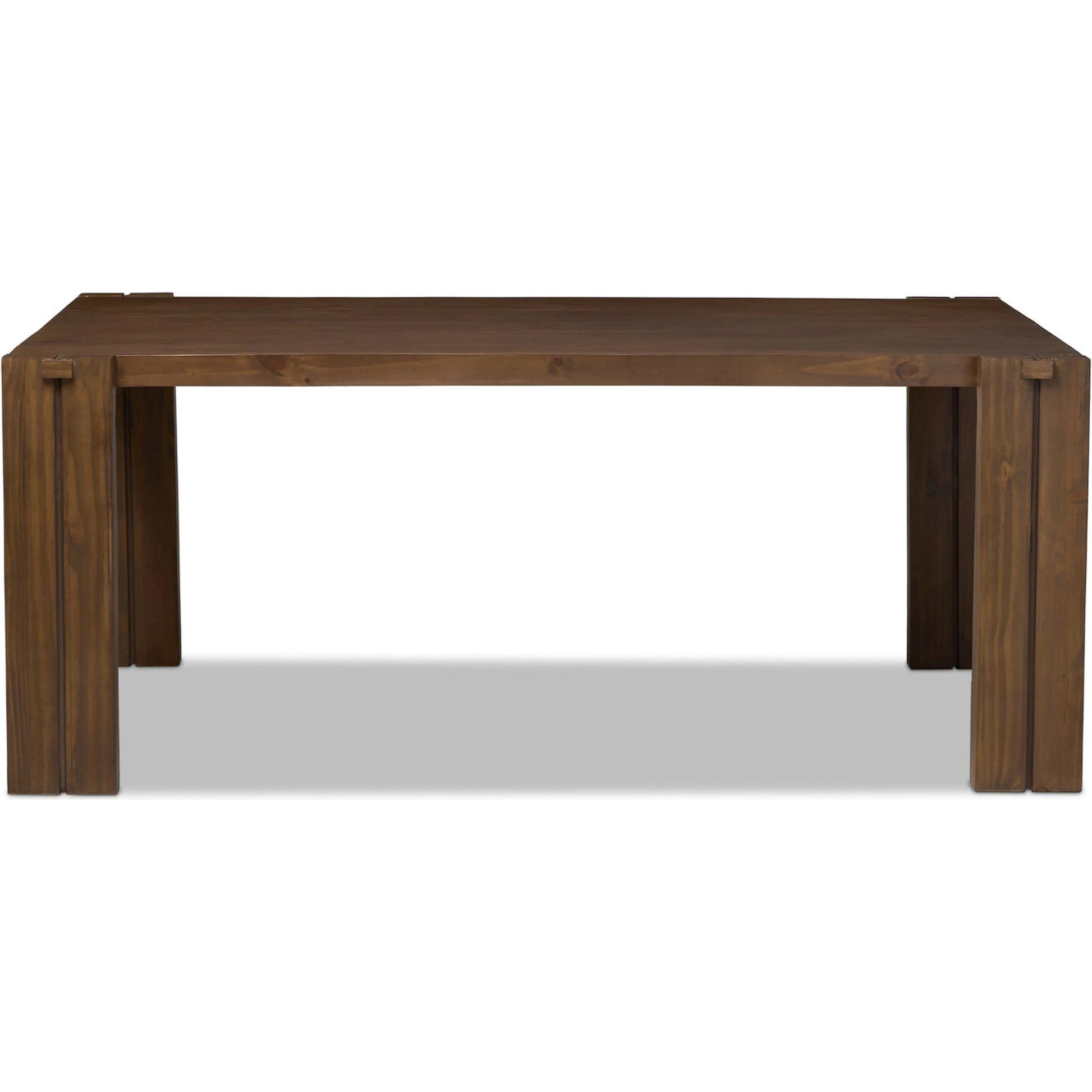 Etro Dining Table by Four Hands in tawny pine, tawny poplar. Made from solid pine, solid poplar in a unique style.