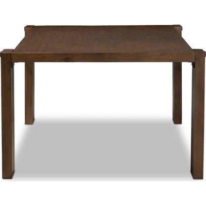 Etro Dining Table by Four Hands in tawny pine, tawny poplar. Made from solid pine, solid poplar in a unique style.