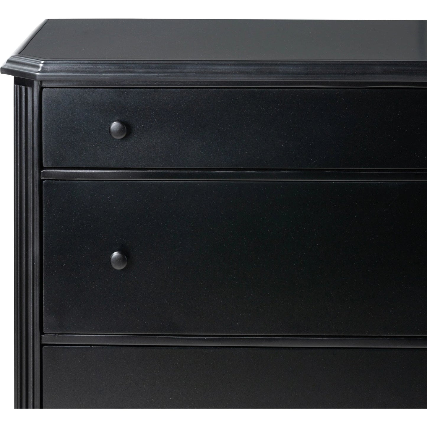 005 SI-2137445 | Closeup | Lendon 6 Drawer Dresser by Four Hands in black. Made from iron in a modern style.