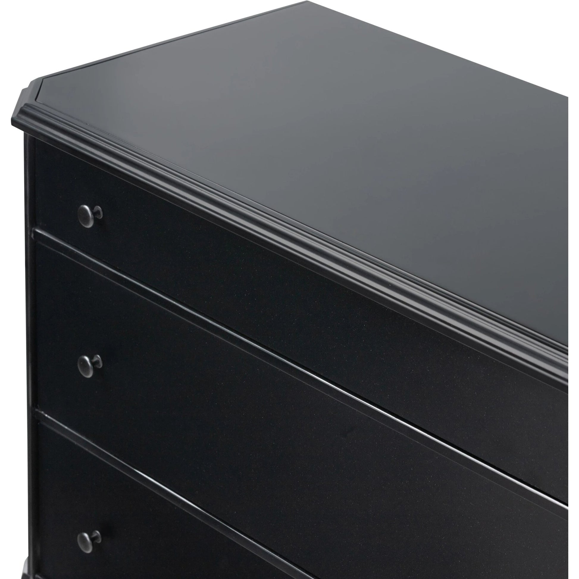 Lendon 6 Drawer Dresser by Four Hands in black. Made from iron in a modern style.