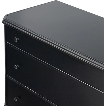 Lendon 6 Drawer Dresser by Four Hands in black. Made from iron in a modern style.