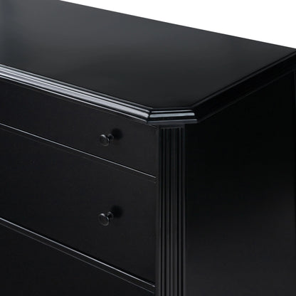 Lendon 6 Drawer Dresser by Four Hands in black. Made from iron in a modern style.