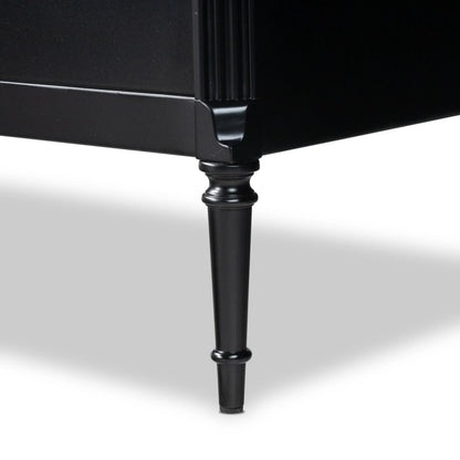 Lendon 6 Drawer Dresser by Four Hands in black. Made from iron in a modern style.
