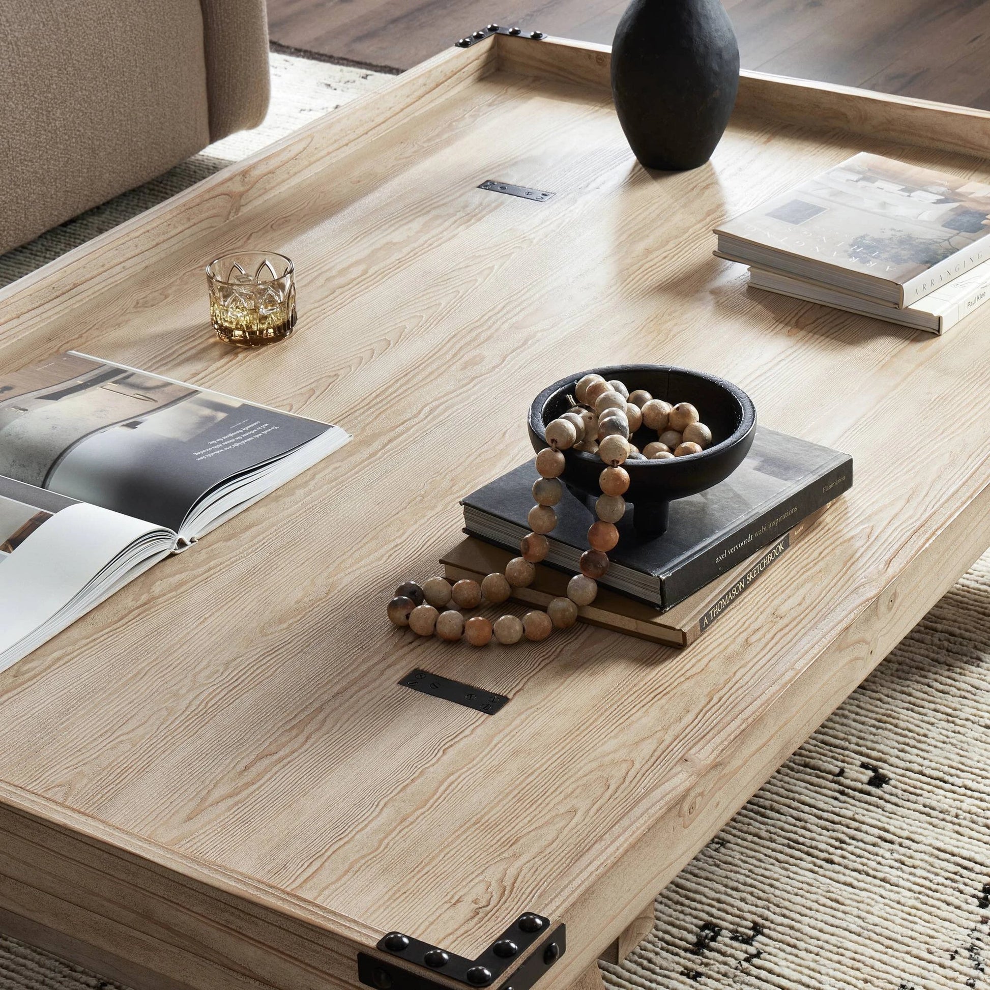 The Don't Try to Explain It Table by Four Hands. Made from unique in a modern style.